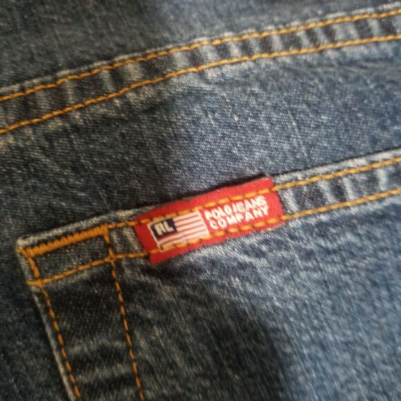 Ralph Lauren Saturday Jeans Womens 14 Straight Vintage 90s Baggy Blue - Picture 9 of 10